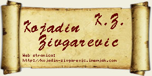 Kojadin Zivgarević vizit kartica